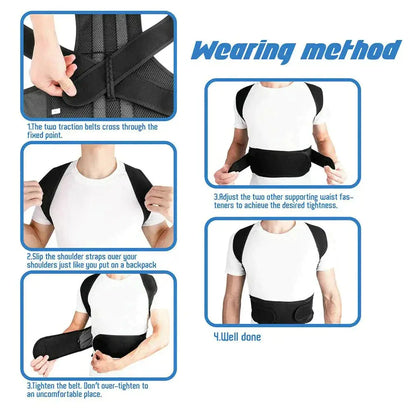 Adjustable Back Brace Posture Corrector